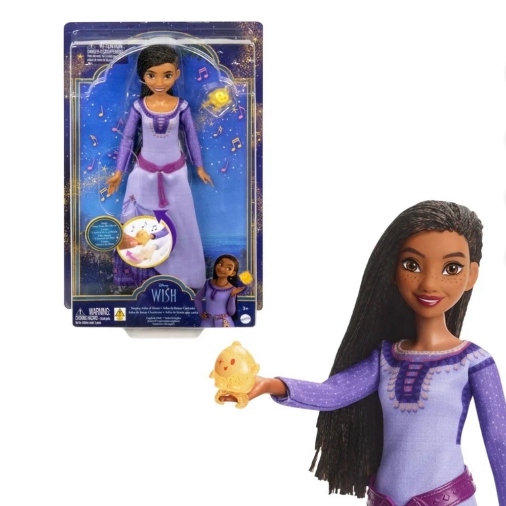 Purple Doll with Long Hair